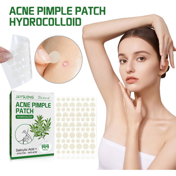 แผ่นแปะสิว แผ่นแปะสิว bk Jaysuing Tea Tree Oil Acne Patch Invisible Makeup Cleansing Patch ปิดสิวลดร