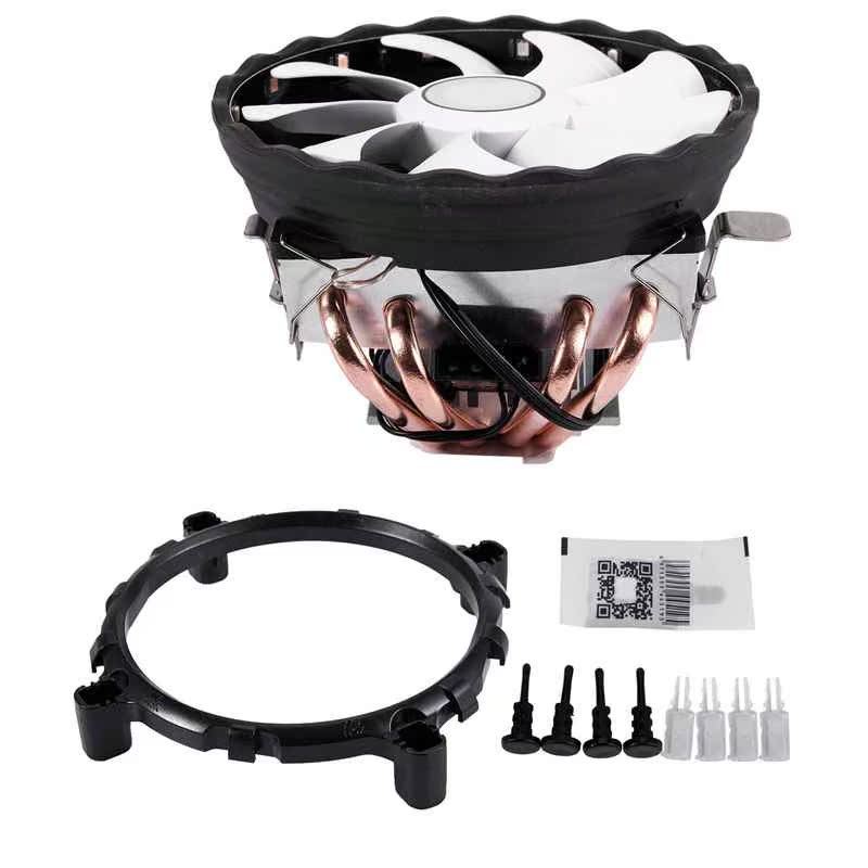 4 Heatpipes CPU Cooler 3Pin PWM LED 90mm พัดลมระบายความร้อน