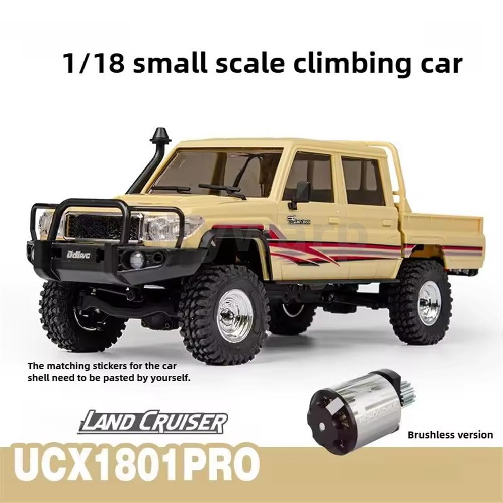 UDIRC UCX1801 PRO RTR 1 18 2 4G 4WD Brushless RC Toyota Land Cruiser LC79 Rock Crawler ถังเปิด LED ส