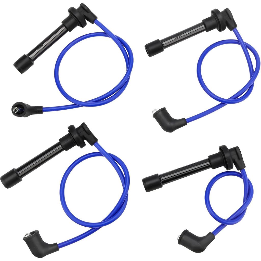 RC-HE76 หัวเทียนชุดสายไฟ,4 PCS หัวเทียนชุดสายไฟสําหรับ 1992-2000 Honda Civic Del Sol /1997-2000 Acur
