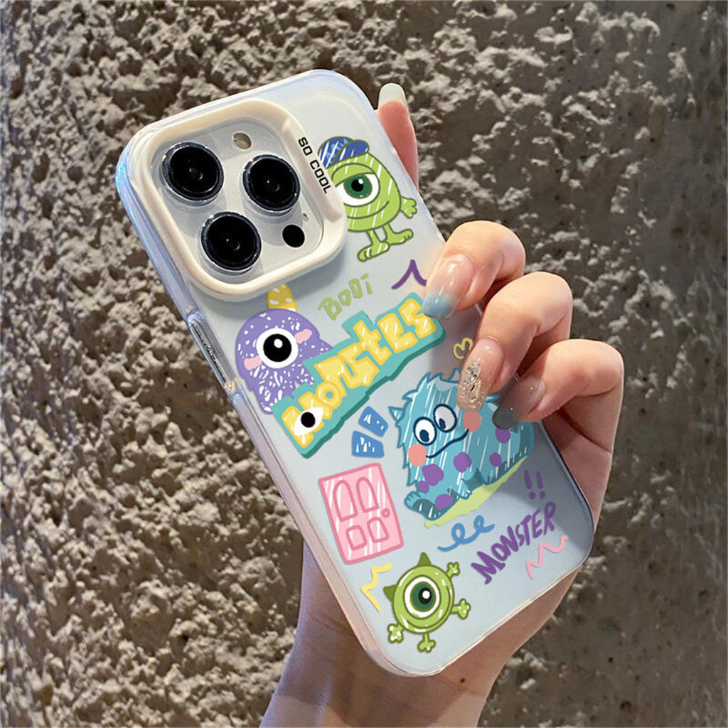 เคสไอโฟน สำหรับ IPhone 16 15 13 12 14 11 17 Air Pro Max XR Max 7 8 Plus เคส IPhone Plush Monster CYK059A