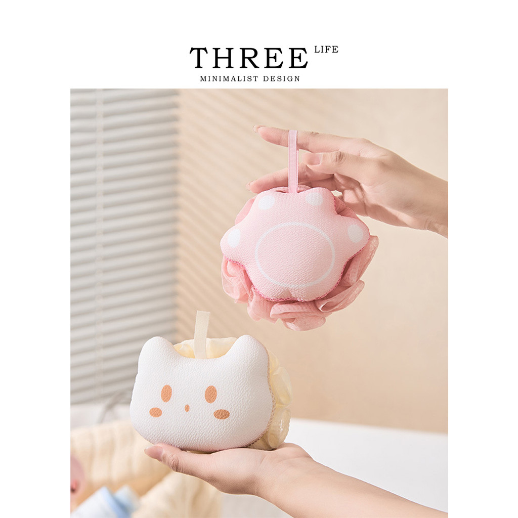 Tlife · Splash · Bath Ball เป็นมิตรกับผิวนุ่มพิเศษ อาบน้ําน่ารักถูหลังห้องน้ําในครัวเรือน | ที ต้นค่