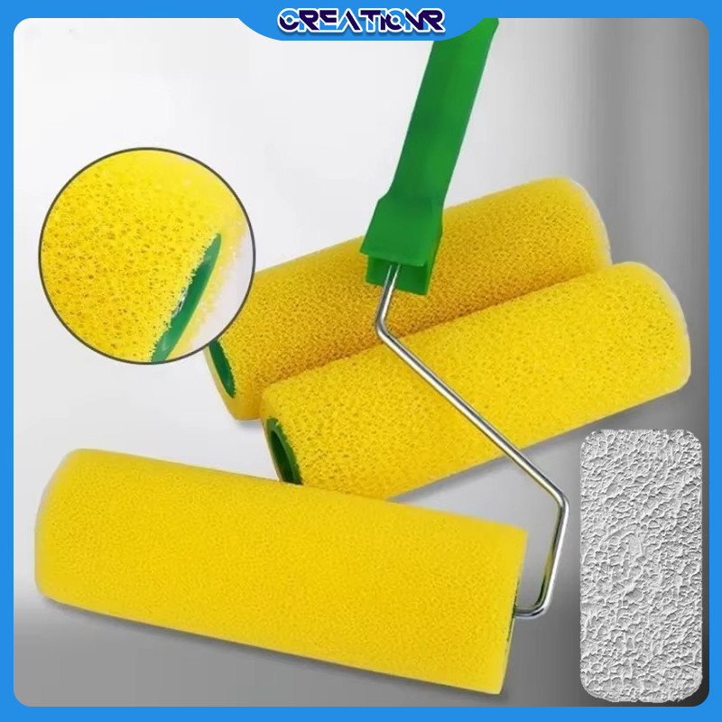 8 INCH Texture PAINT ROLL - 3D Kamprot Textured Roller สําหรับผนังภายนอก/ภายใน,ใช้งานร่วมกับ Waterba