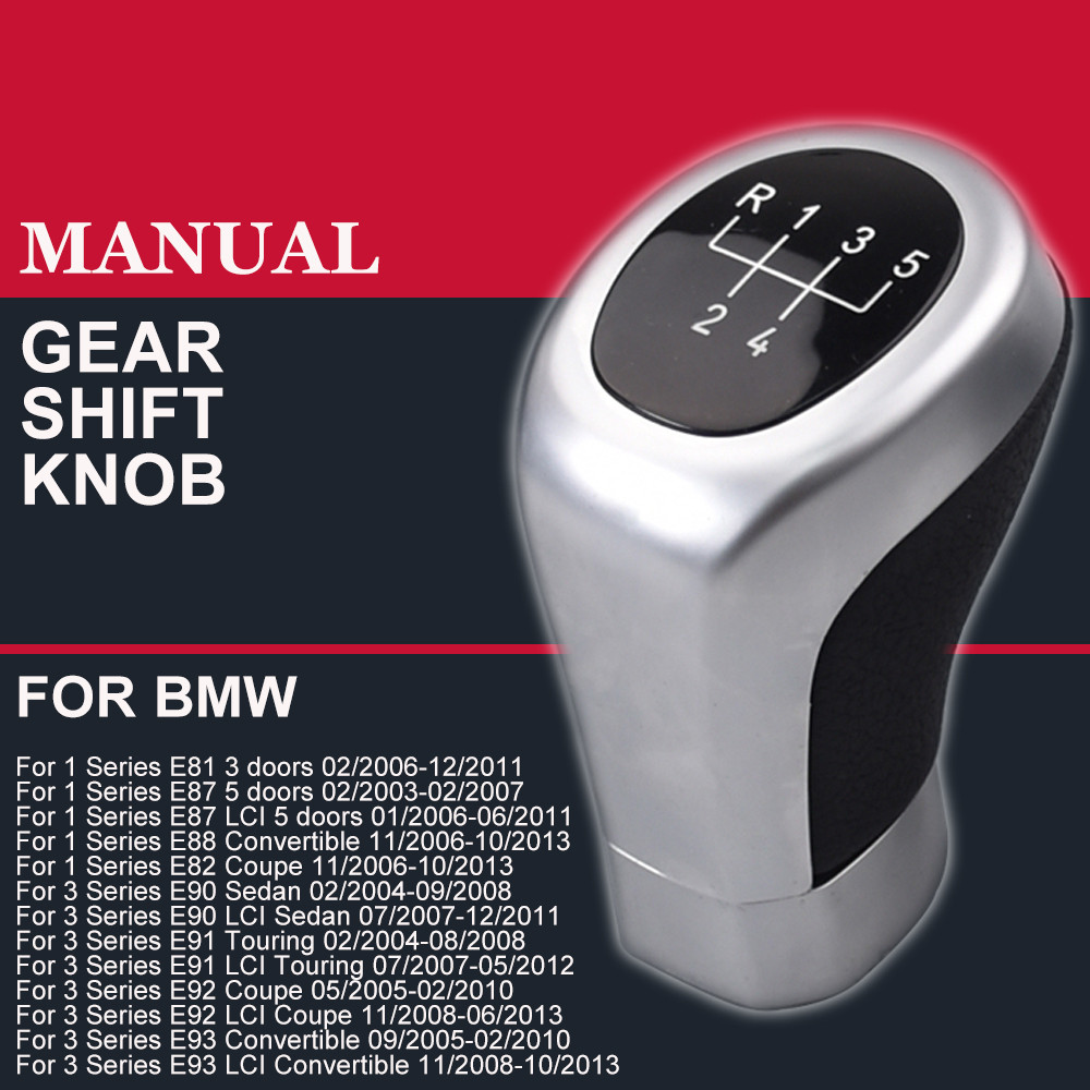 สําหรับ BMW 1 3 5 6 Series E30 E36 E39 E46 E60 E87 E90 5/6 เกียร์เกียร์ Shift Knob Shifter อุปกรณ์จั