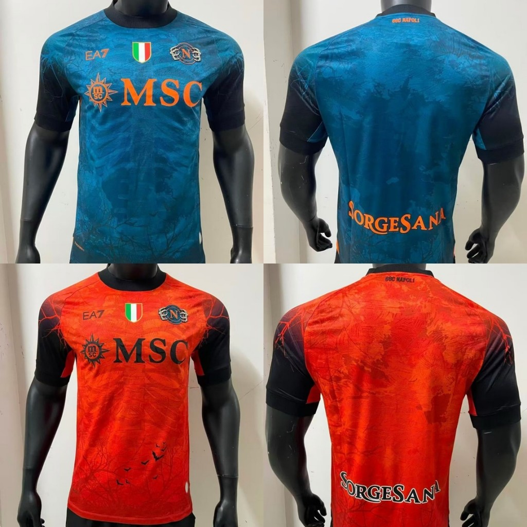 Player Edition 25 26 Napoli Jersey Halloween Special Edition Football T-shirt S-4XL