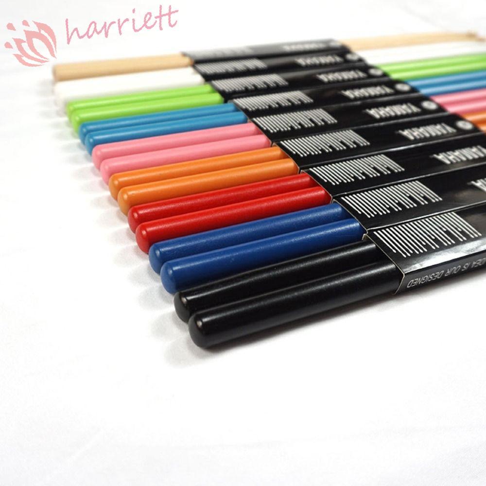 HARRIETT Drum Sticks, 5A/7A ไม้ตีกลองคลาสสิก, อุปกรณ์เพอร์คัชชันไม้ที่มีสีสัน Professional 5A/7A Dru