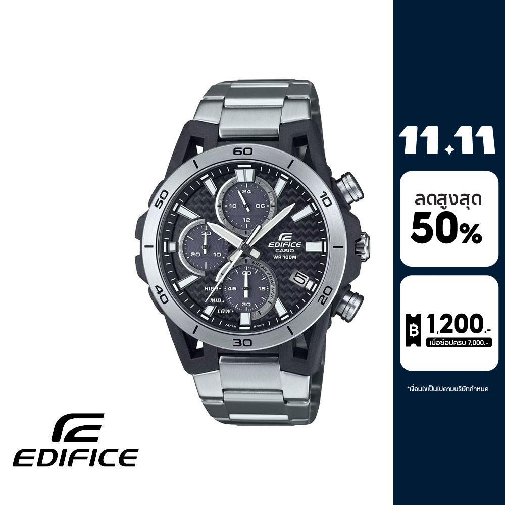 CASIO นาฬิกาข้อมือผู้ชาย EDIFICE รุ่น EQS-960D-1AVUDF สายสเตนเลสสตีล สีดำ