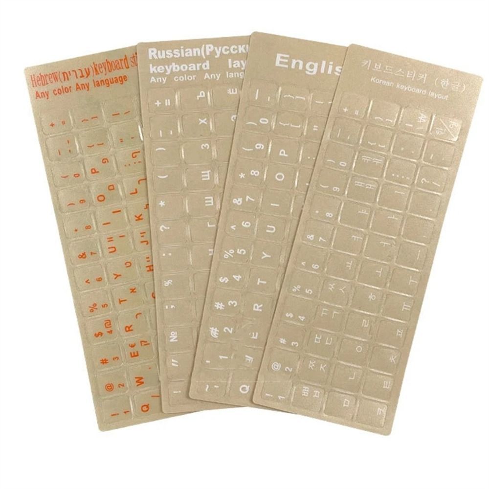 Korean Hebrew Russian Film Keyboard Stickers Keyboard Letter Sticker Computer Keyboard Cover Languag