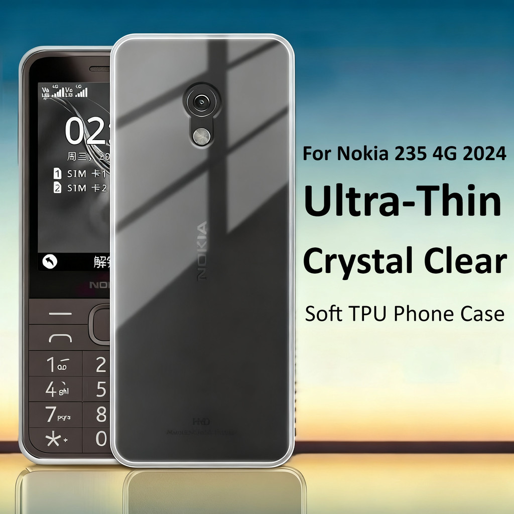 สําหรับ Nokia 235 3210 4G 2024 Soft TPU Silicon เคสโทรศัพท์สําหรับ nokia235 nokia3210 4g ใสกันกระแทก