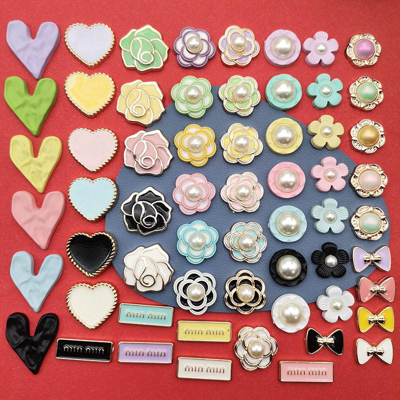 ชิ้นงานDIY 10 ชิ้น พลาสติก มุก โบว์ ลายหัวใจ ลายดอกไม้ กิ๊บผม ผ้าโพกศีรษะ และเครื่องประดับโทรศัพท์