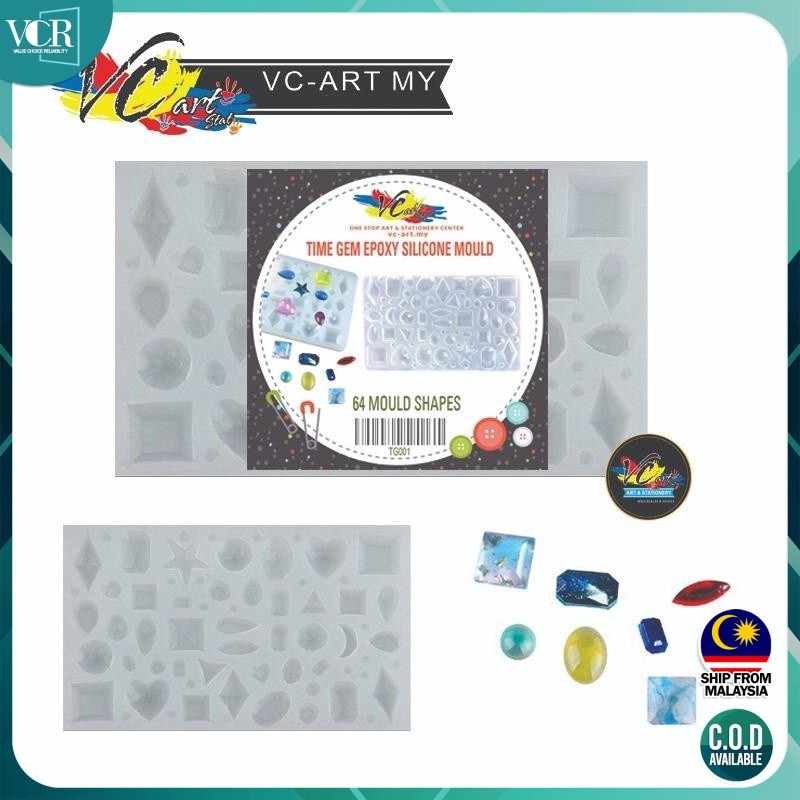 Time Gem / Circle Epoxy Silicone Mould (รูปทรง 64/69 Mould) - สร้อยคอ