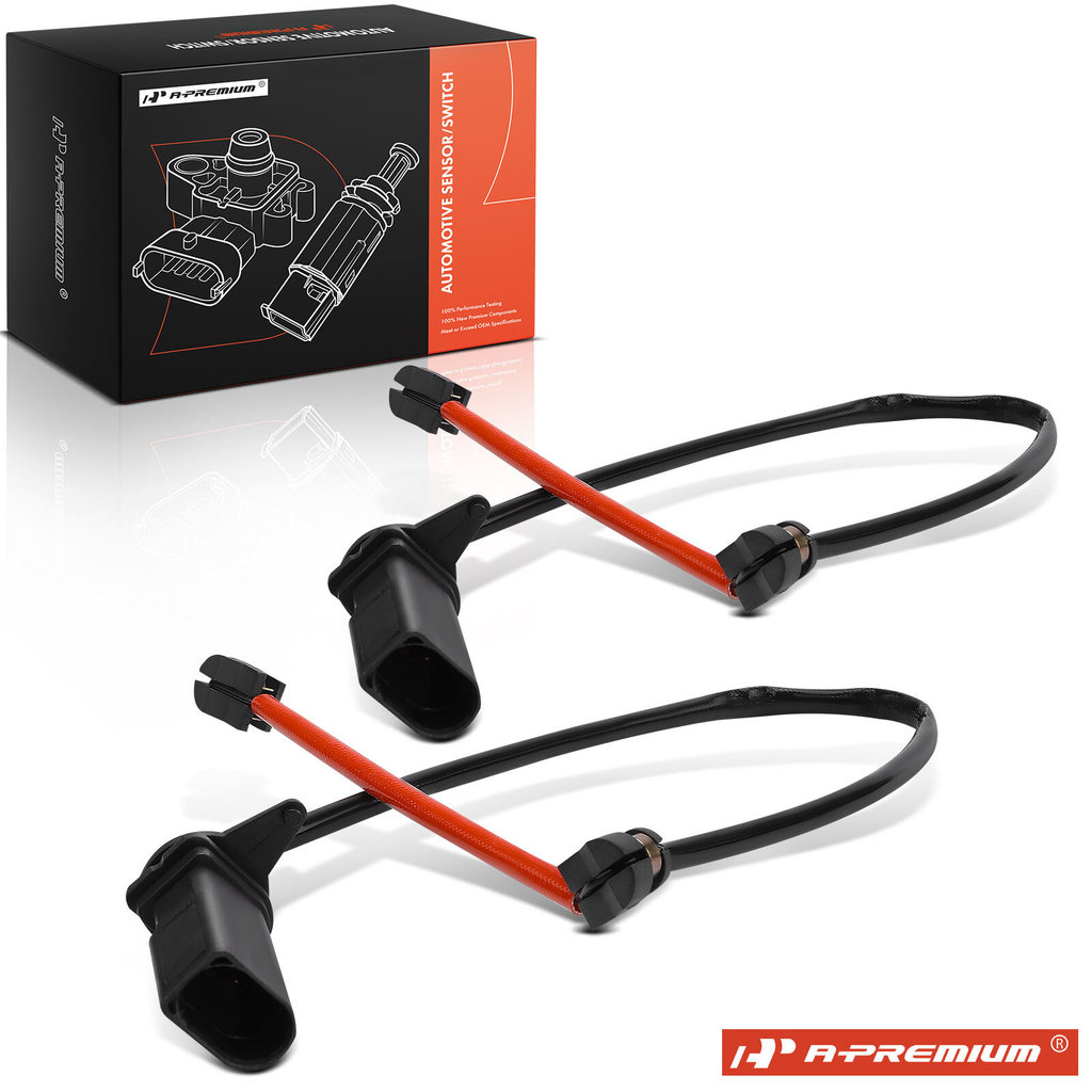 ผ้าเบรค 2 ชิ้นสวมเซ็นเซอร์ด้านหน้าด้านข้างเหมาะสําหรับ Audi RS6 Avant RS7 Sportback RS Q8 S8-