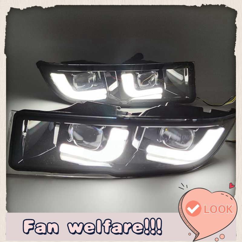 ไฟตัดหมอกไฟวิ่งกลางวันไฟเลี้ยวสําหรับ Prado 120 GRJ120 TRJ120 FJ120 LC120 LED DRL รถสําหรับ Prado