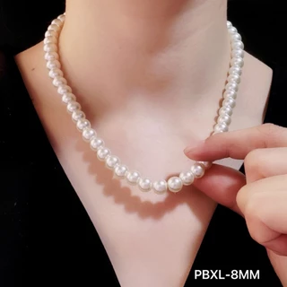 สร้อยคอไข่มุก ดีไซน์เรียบหรู แมทซ์กับชุดง่าย ไข่มุกมี3ขนาด