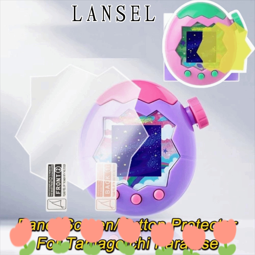 LANSEL1 1/3 ชิ้นฟิล์มป้องกันหน้าจอ,TPUสีเหลืองนุ่มแผงฝาครอบป้องกัน,เต็มครอบคลุมHDป้องกันรอยขีดข่วนป้