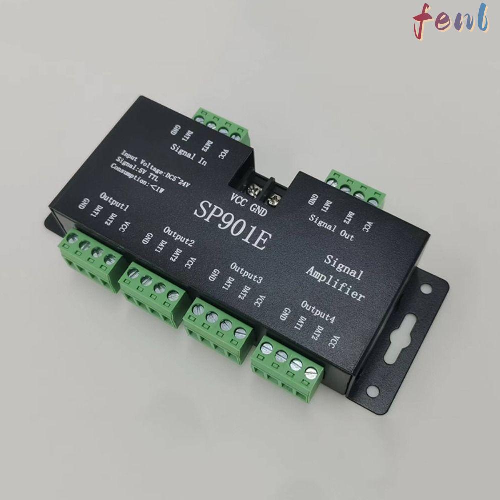 FENL SP901E เครื่องขยายสัญญาณ, DC12-24V เครื่องทวนสัญญาณแบบรายบุคคล, LED Pixel Strip แอดเดรสโปรแกรม 