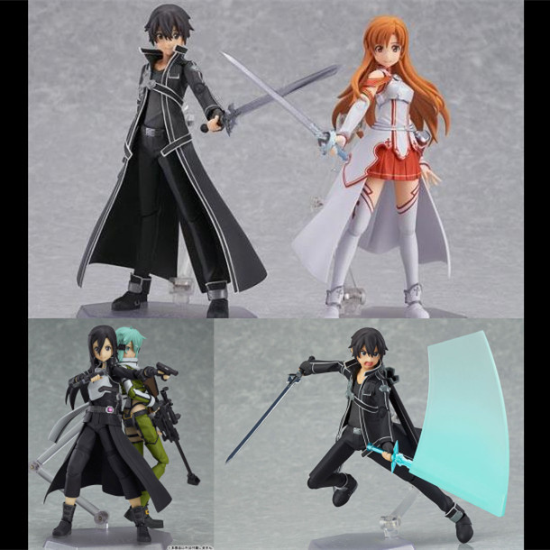 Sword Art Online figma174 Kirito 178 Asuna 248 Kiriko Kiritani Kazuto ตุ๊กตาเคลื่อนย้ายได้
