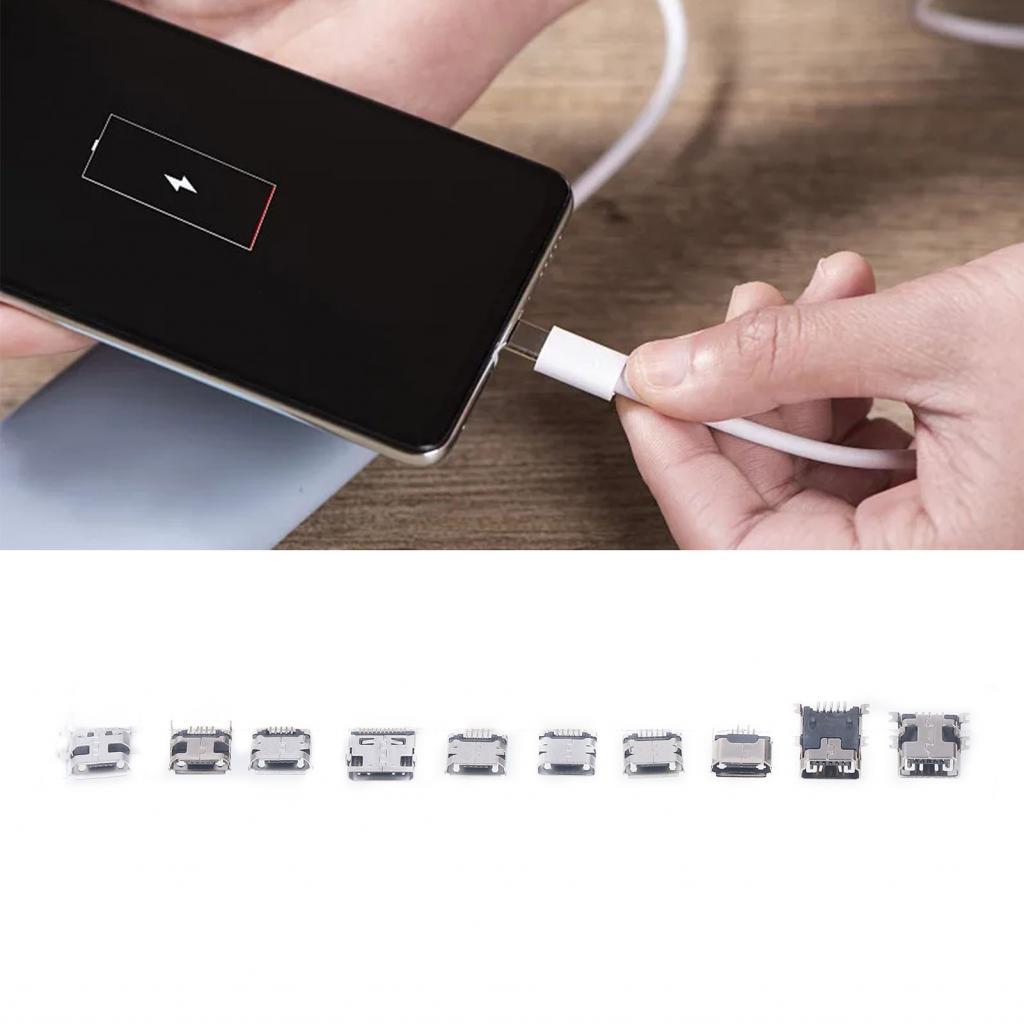 Ufriend 100 ชิ้น Micro MINI USB ปลั๊กหญิงสําหรับเครื่องใช้ในครัวเรือน - แจ็คพกพาสะดวก