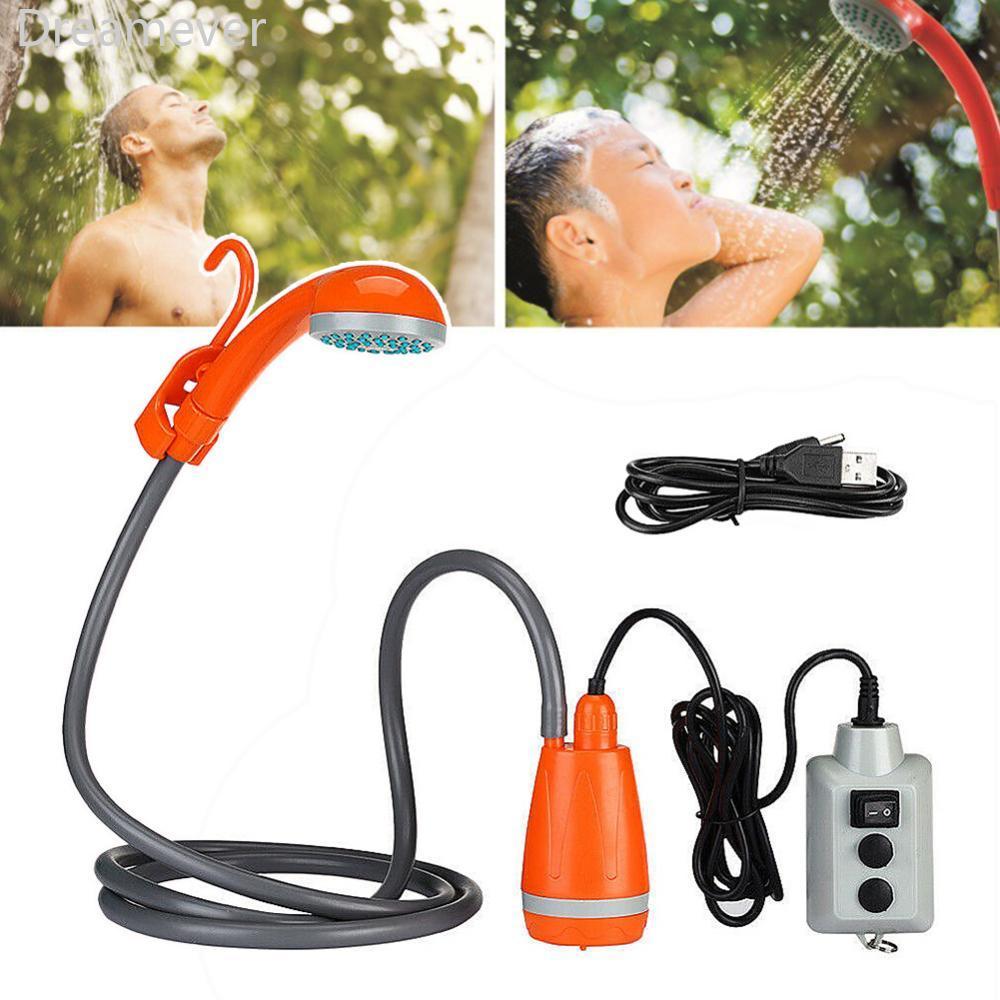 Dreamever แบบพกพารถฝักบัวหัวสเปรย์สูงชาร์จ USB สําหรับกลางแจ้ง Camping ล้างรถรดน้ําต้นไม้ U9Z7