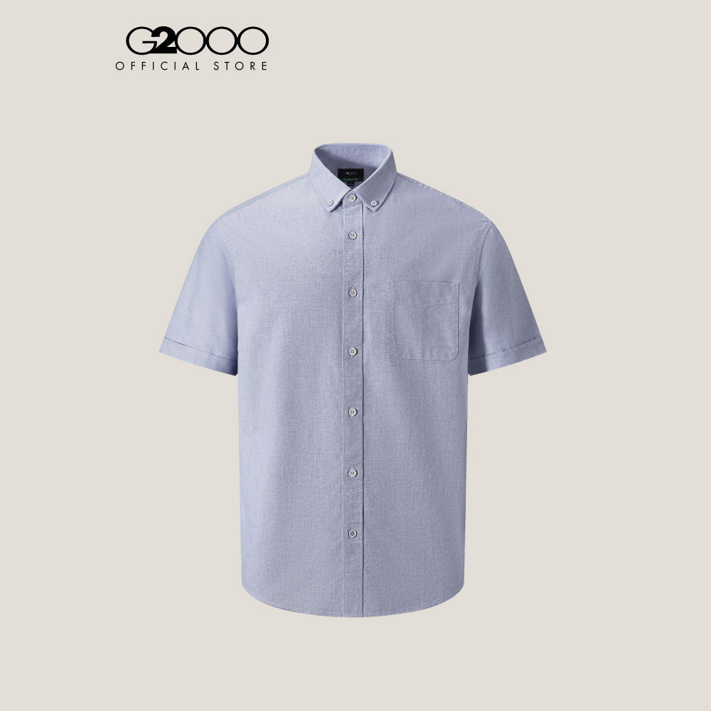 G2000 เสื้อเชิ้ตแขนสั้นลำลองสำหรับผู้ชาย Comfort Fit รุ่น 5113001878 NAVY