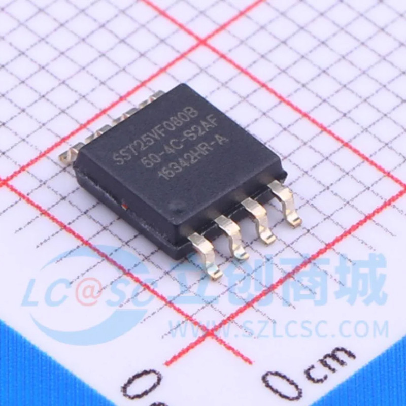 8 ชิ้นของแท้ Sst25vf080b-50-4c-s2af แพคเกจ Sop8 ชิปหน่วยความจํา