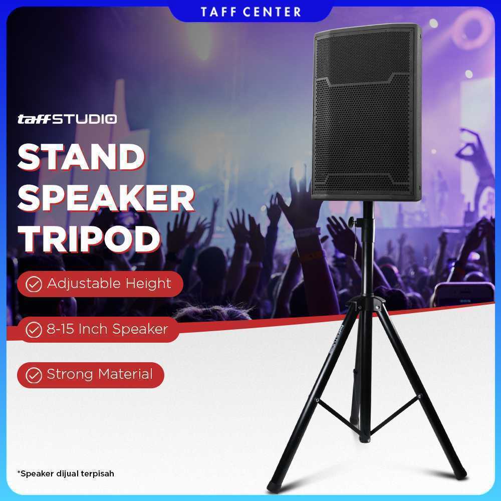 TaffiSTUDIO ขาตั้งขาตั้งกล้องตั้งพื้นลําโพงระบบเสียง 8-15 นิ้ว 1.8M - SPS-502M
