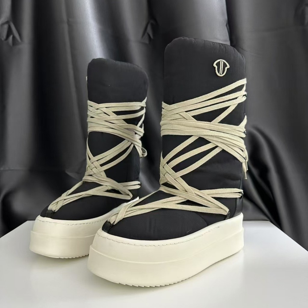Ro รองเท้า Mengkou Snow Boots ฤดูหนาวลง Cold-Proof กันน้ําหนาSoled รองเท้าแฟชั่นสร้างสรรค์ Crazy Lac