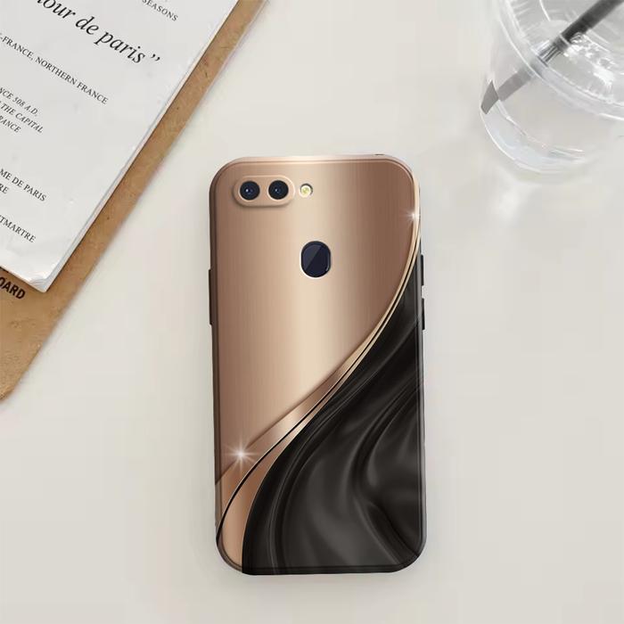 0ppo A5s A7 A12 A11K F9 F9 Pro Silicone Custom - M4rble Motif - เคส Procamera - กันชนซิลิโคน - 1, OP