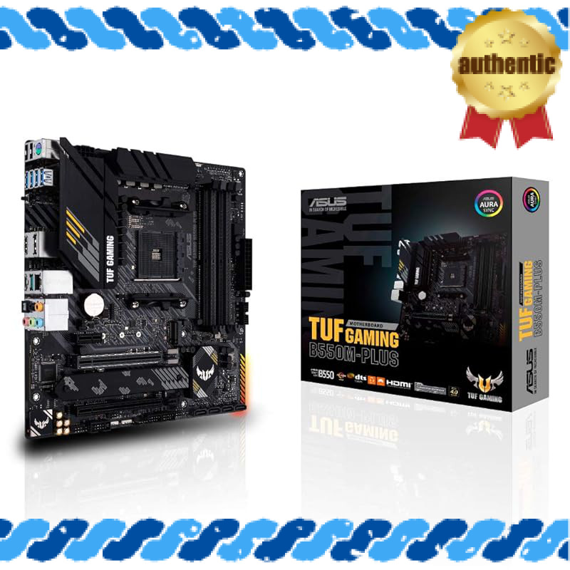 ASUS TUF GAMING B550M-PLUS AM4 Motherboard for AMD Ryzen 5000 Series - mATX - Authorized Domestic Di