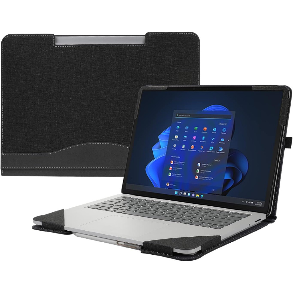ฝาครอบสําหรับ Microsoft Surface Laptop Studio 14.4 InchPU Leather Folio Stand Cover สําหรับแล็ปท็อปพ