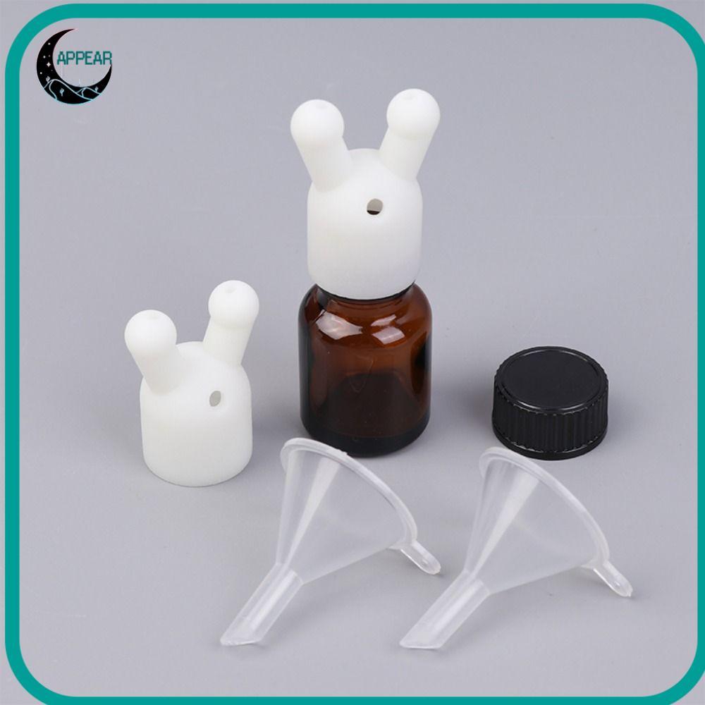APPEAR น้ําหอม Inhaler, Mini Double Hole Essential Oil Inhaler Cap, พลาสติก Leakproof Essential Oil 