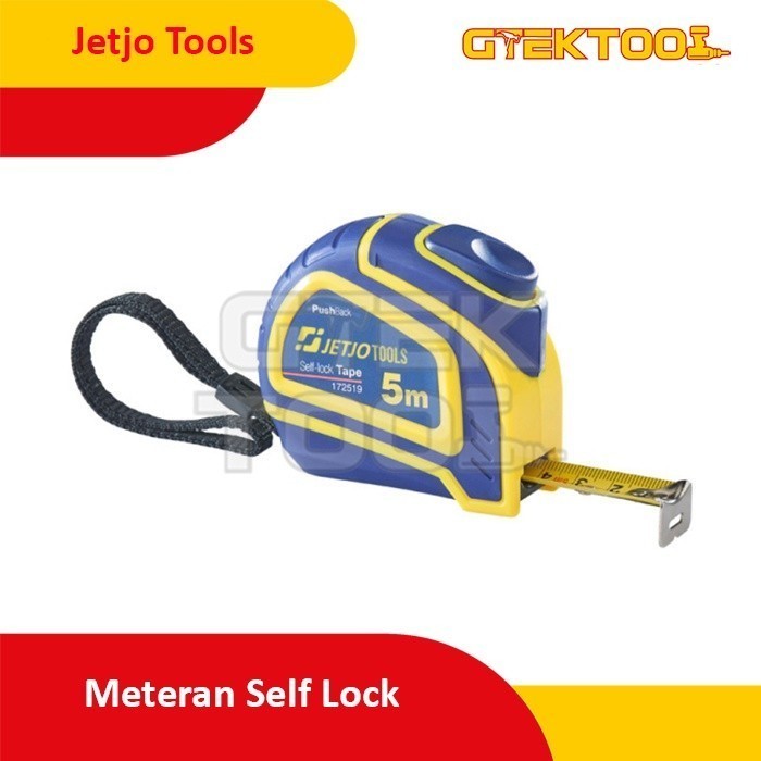 Jetjo Tools เทปวัดอัตโนมัติ 5 ม. x 19 มม. / เทปวัดล็อคตัวเอง 172519 JetjoTools 7.5 เมตร Triple Lock 