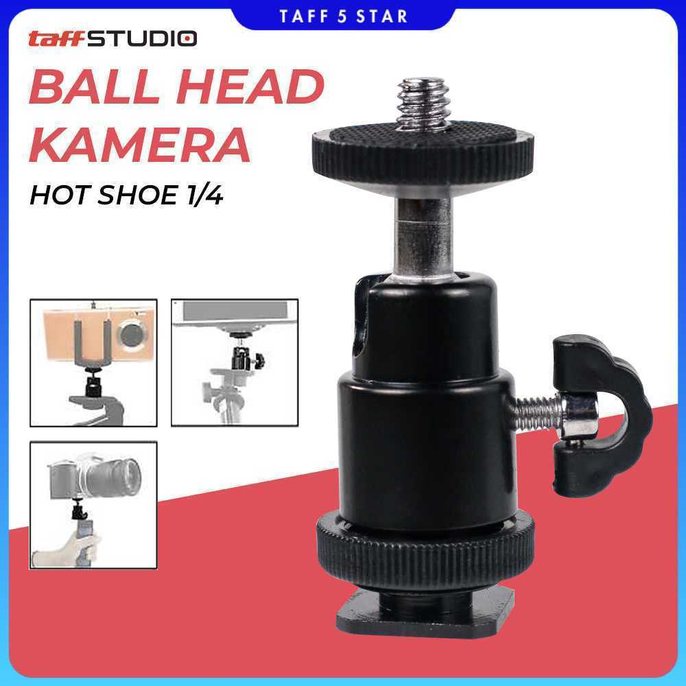 TaffSTUDIO หัวบอลกล้องรองเท้าร้อนขนาด 1/4 นิ้วสากล - QM3621
