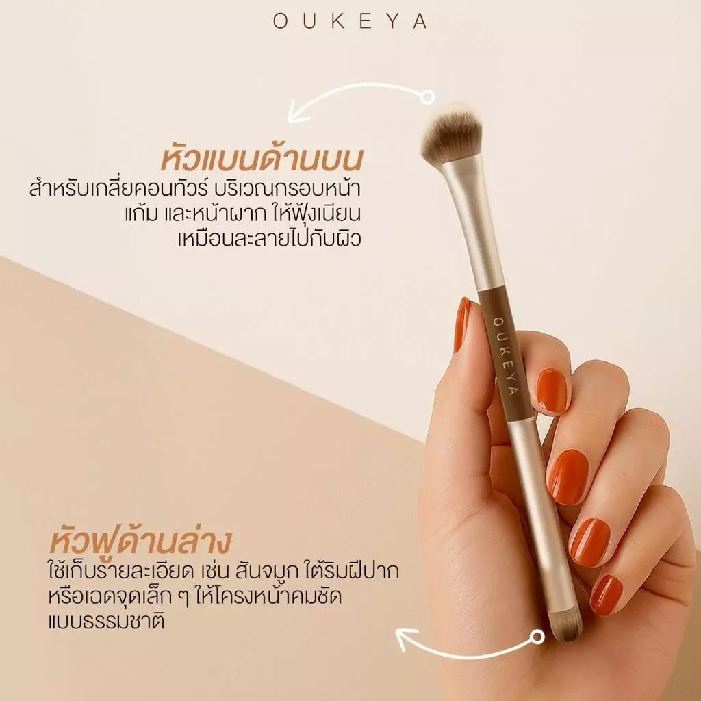 OUKEYA  CONTOUR & HIGHLIGHT พาเลตคอนทัวร์ และไฮไลท์เนื้อแมตต์ 4 เฉดสี ช่วยเพิ่มกรอบหน้าให้ดูมีมิติ (แถมแปรงทุกออเดอร์) thumbnail 4