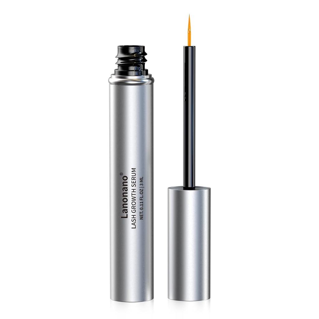 Lash Serum, Fuller & Longer Looking Eyelash Serum for Eyelash Rapid Growth, Vegan & Cruelty-Free, 0.