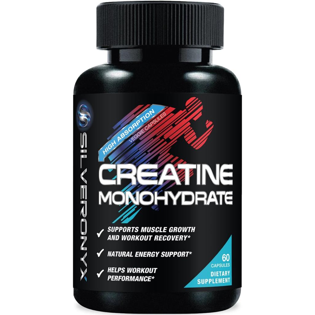Creatine Monohydrate Capsules 3000mg - Micronized Creatine Nutritional Supplement - Lean Muscle Grow