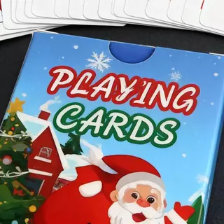 ไพ่ธีมคริสต์มาส, ไพ่ดัชนีมาตรฐาน, เกมไพ่สนุกที่สมบูรณ์แบบสําหรับคืนเกมครอบครัว, เกมโต๊ะปาร์ตี้วันหยุด, ไอเดียของขวัญคริสต์มาสที่ยอดเยี่ยม อาโอโปอิธ