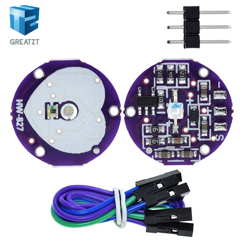 GREATZT pulsesensor PULSE heart rate Sensor สําหรับ Arduino เปิดแหล่งฮาร์ดแวร์พัฒนา PULSE SENSOR