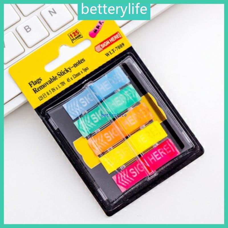 BTF 100 ชิ้นป้ายที่นี่ Sticky Notes ง่ายโพสต์ป้ายที่นี่ Tabs สําหรับ Notebook