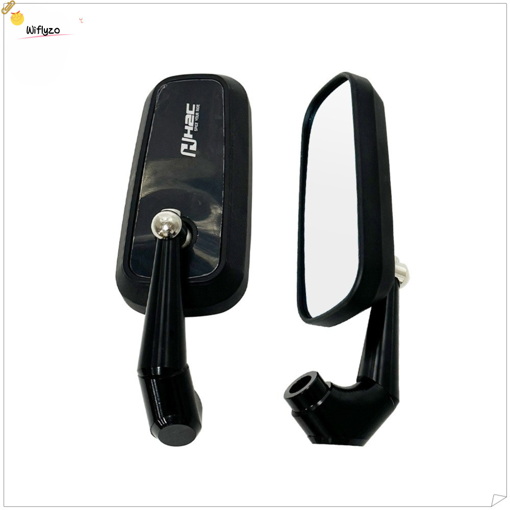WIFLYZO กระจกมองหลังรถจักรยานยนต์, อลูมิเนียมอัลลอยด์ด้านข้างกระจกมองข้างรถจักรยานยนต์, Universal Wi