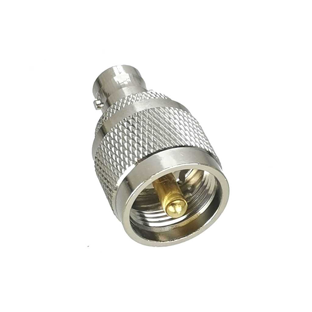 แจ็คหญิง BNC เป็น UHF PL259 ปลั๊กตัวผู้ขั้วต่ออะแดปเตอร์ RF