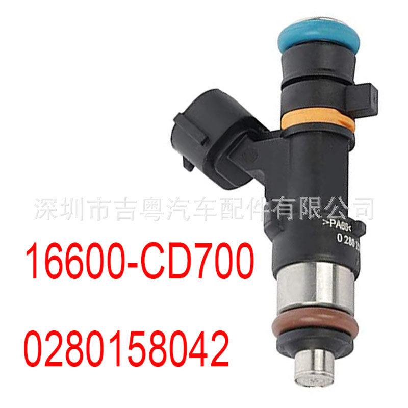 16600-CD700 เหมาะสําหรับญี่ปุ่นแบบเก่า Teana 3.5L Elegant Displacement หัวฉีดน้ํามันเชื้อเพลิง 02801