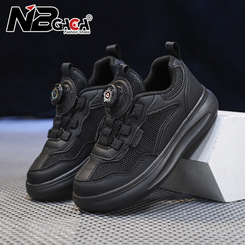 รองเท้าผ้าใบสำหรับเด็ก ไซส์ 28-40 สีขาว/ดำ น้ำหนักเบา ระบายอากาศได้ดี - รูปที่ 3