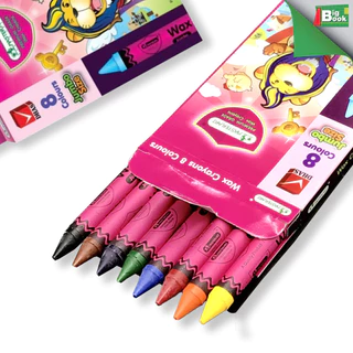 มาสเตอร์อาร์ต Master Art Wax Crayons สีเทียนขนาด JumBo Size 8สี 16สี จำนวน 1 กล่อง