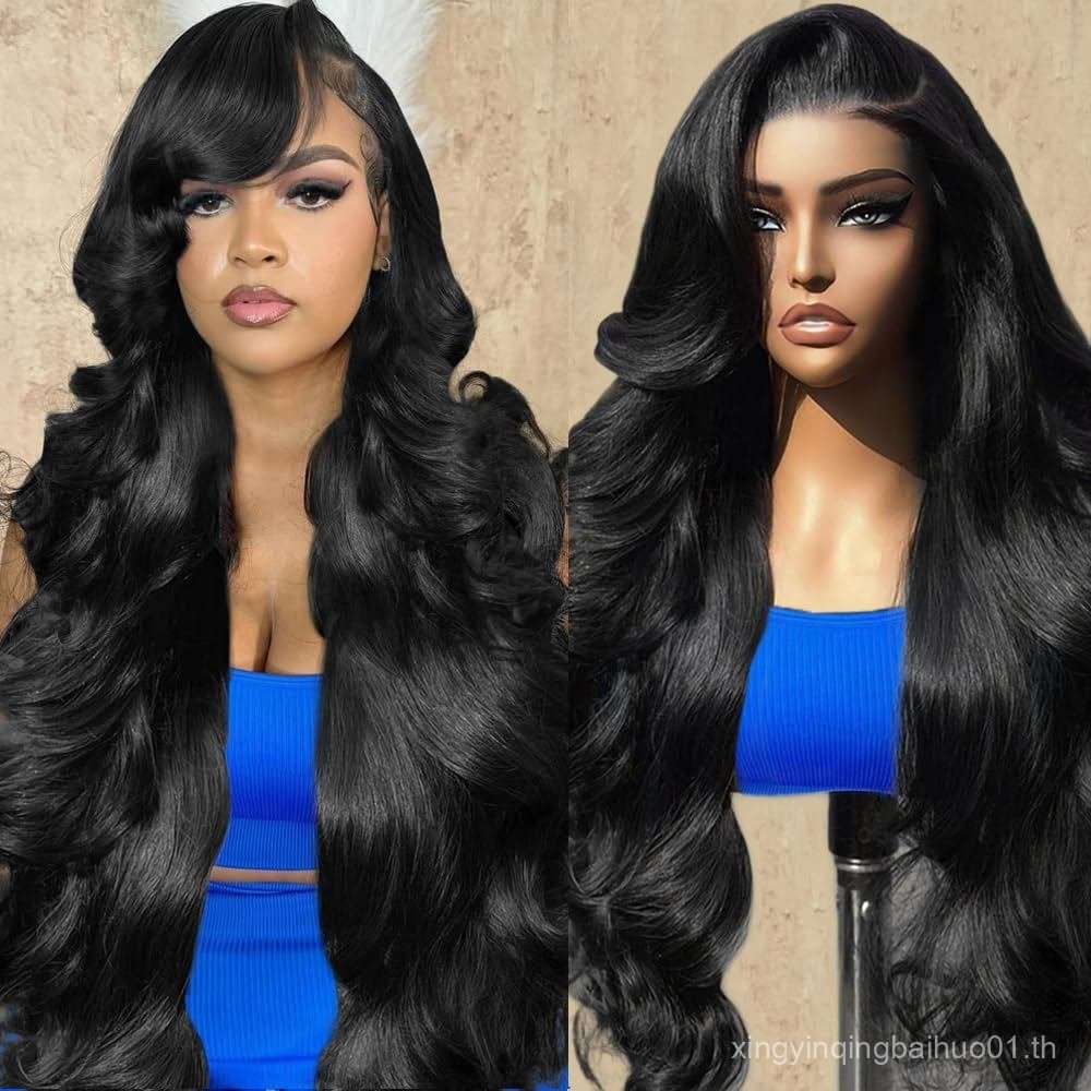 วิกผมคลื่นลูกไม้ด้านหน้า ขนาด 30 นิ้ว ผมแท้Virgin ความหนาแน่นสูง สไตล์สำหรับผู้หญิง