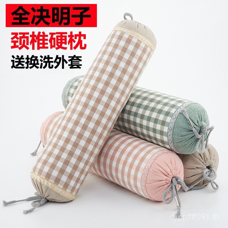 หมอนรองคอยาวทรงกระบอก ออกแบบสำหรับการนอนที่สบายและปกป้องกระดูกคอ พร้อมปลอกหมอนพิมพ์แบบ FNC