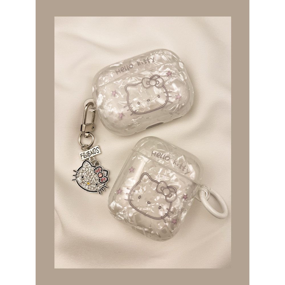 airpod pro 3 case เคส airpods pro 3 Ins ขั้นสูงเปลือกลาย KT cat airpods4เคสป้องกัน airpod3เคสหูฟังสำ