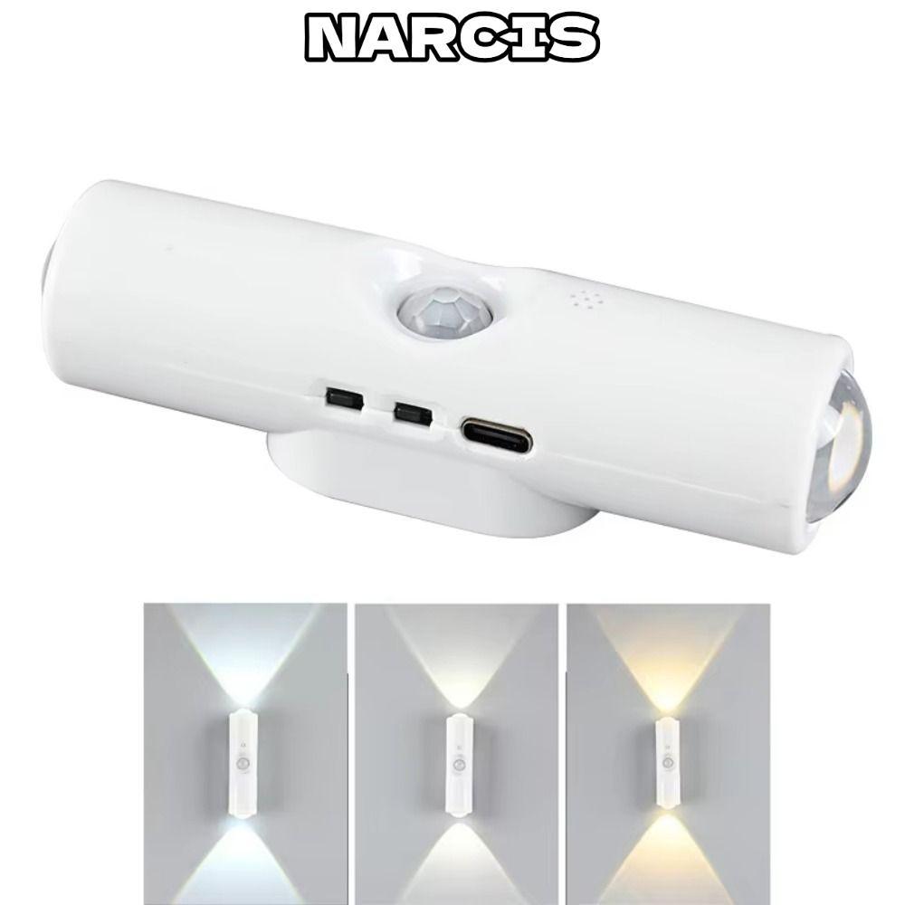 โคมไฟติดผนังแม่เหล็ก Narcis เปลี่ยนสีได้ 3-7 สี ควบคุมอัตโนมัติ ประหยัดพลังงาน และชาร์จไฟได้