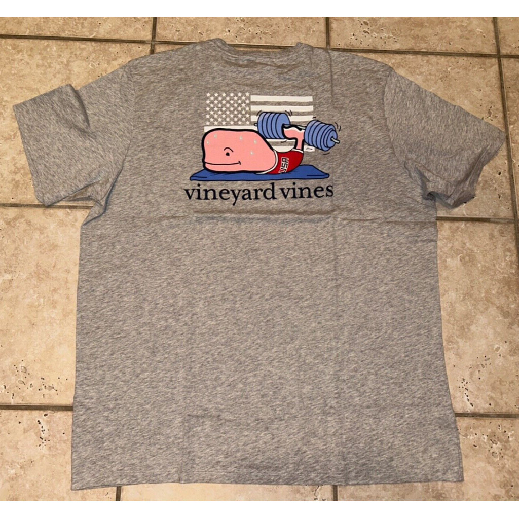 纯棉现货Vines Vines 男式重鱼T เสื้อยืด-