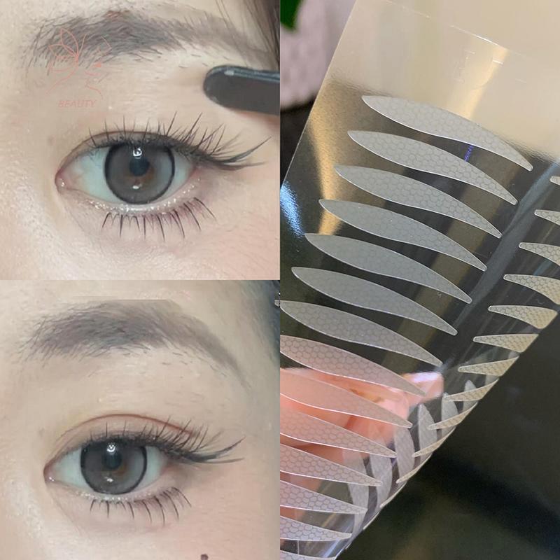 [maybeauty] 72-256 สติกเกอร์เปลือกตากันน้ําสติกเกอร์ไฟเบอร์ลูกไม้ติดด้วยตนเองที่มองไม่เห็นเทปตาสองชั้นผู้หญิงทําให้เปลือกตาสติกเกอร์ {TH}